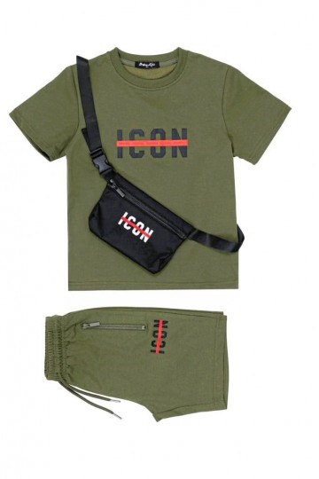 J00030 icon setje army groen